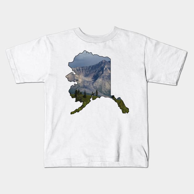 Alaska (Porphyry Mountain) Kids T-Shirt by gorff